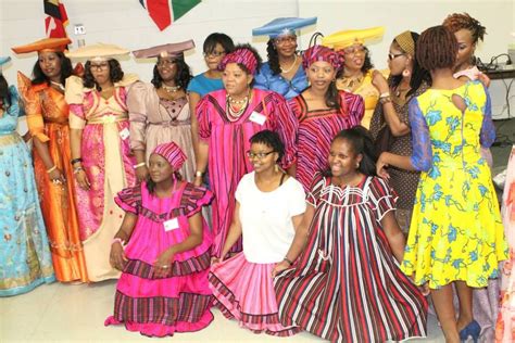 Oshiwambo & Herero women in their traditional attires! | Traditional attires, Traditional ...