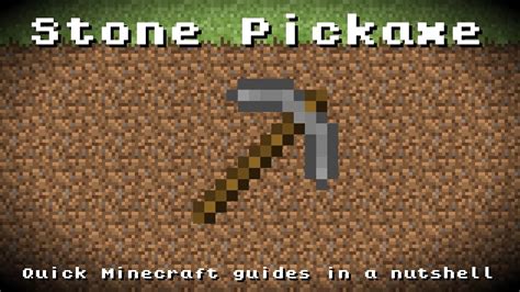 Minecraft - Stone Pickaxe! Recipe, Item ID, Information! *Up to date!* - YouTube