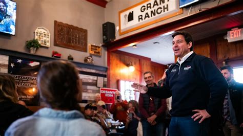 Ron DeSantis likens Iowa chill to Florida hurricanes, says people don't ...