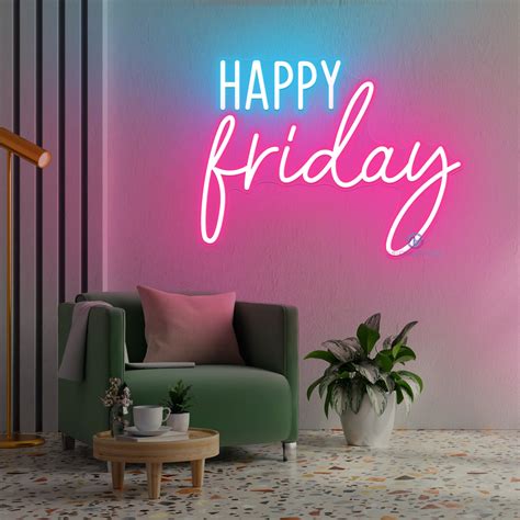 Happy Friday Neon Sign Led Light - NeonGrand