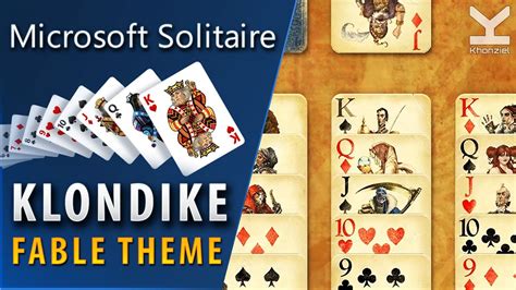 Microsoft Solitaire - Klondike (Classic Solitaire) Fable Theme - YouTube