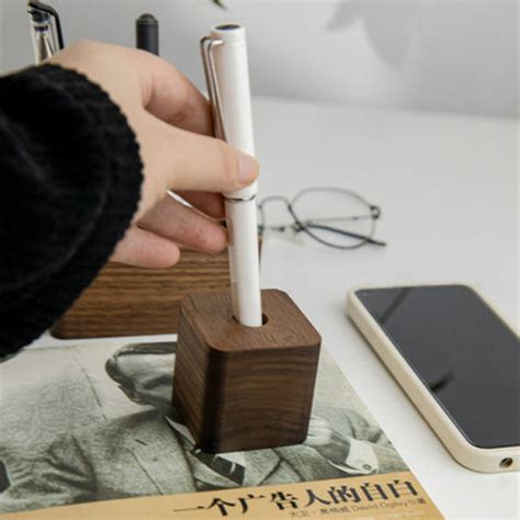 Luxury Walnut Wood Pen Holder – GizModern