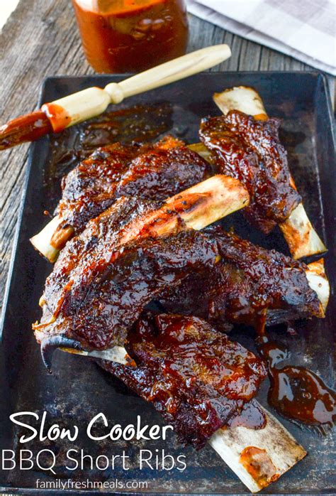 Slow Cooker BBQ Short Ribs - Family Fresh Meals