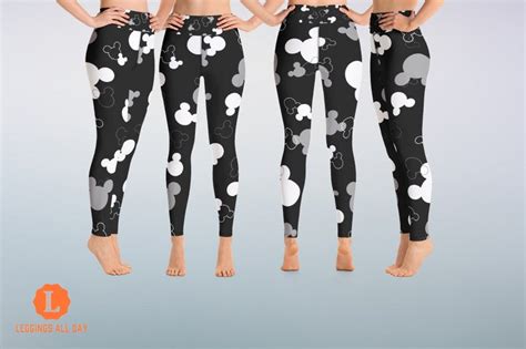 Disney's Mickey Mouse Head Yoga Leggings. Toddler Kids - Etsy