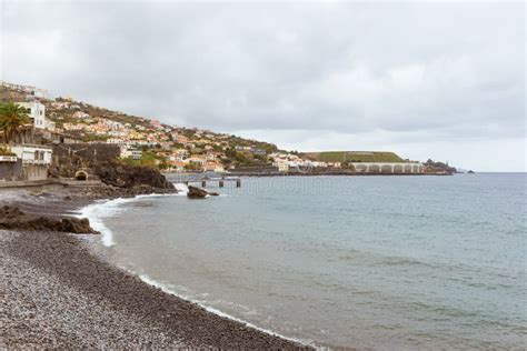 Beach In Santa Cruz, Madeira Island, Portugal Stock Photo - Image of ...