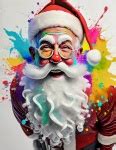 Santa Claus, Christmas Day, Art Paint Free Stock Photo - Public Domain Pictures