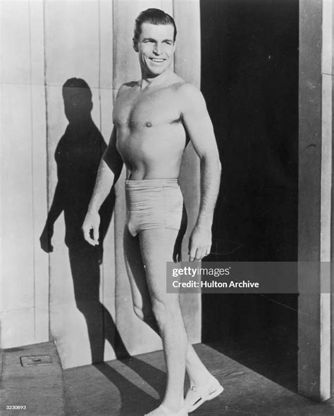 American Olympic swimming champion, turned film actor, Buster Crabbe... News Photo - Getty Images