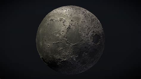 Moon 3D Globe - 3D model by v7x [5f6151b] - Sketchfab