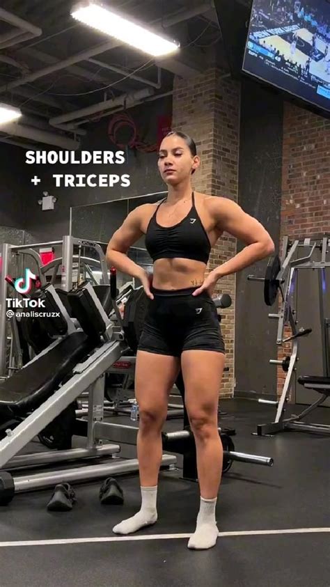 workout for shoulders and triceps, TikTok: analiscruzx 🌼 | Rutina de piernas gym, Espalda y ...