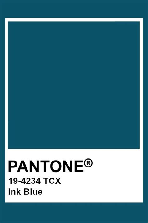 Pantone Ink Blue | Pantone colour palettes, Blue colour palette, Blue ink