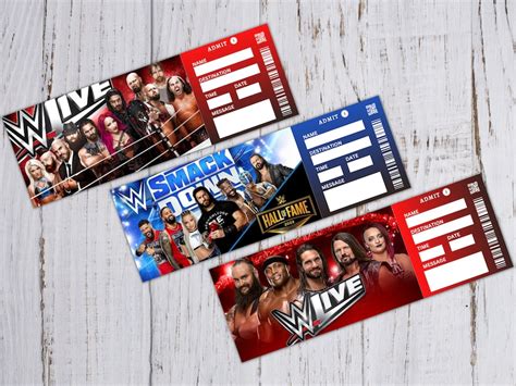 Printable WWE WRESTLING Surprise Reveal Template Gift. - Etsy