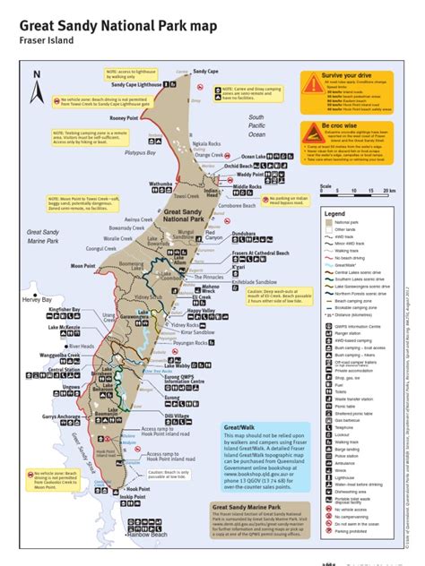 Fraser Island Map | Beach | Geography