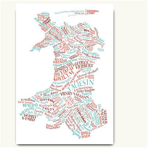 Literary Map of Wales – The Poster Point