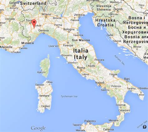 Where is Alba on map of Italy