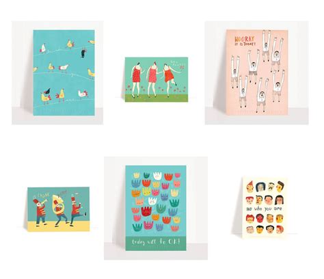 Set of 6 Party Postcards Party Postcard Set Party Set - Etsy