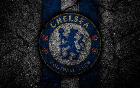 Download Chelsea Fc Badge On Pavement Wallpaper | Wallpapers.com