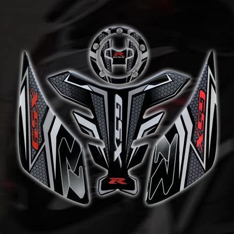 Suzuki GSXR Modified Fuel Tank Sticker 3D Fishbone Sticker Anti-skid ...