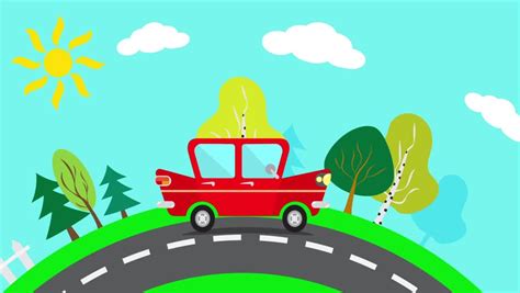 Animated Car On Road - ClipArt Best