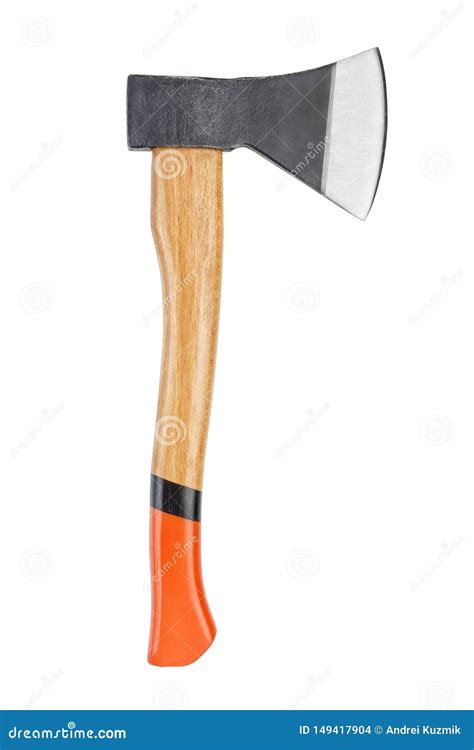 Carpenter`s Axe with Wooden Handle Isolated Stock Photo - Image of wooden, equipment: 149417904