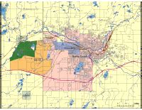 Editable Battle Creek, MI City Map - Illustrator / PDF | Digital Vector Maps