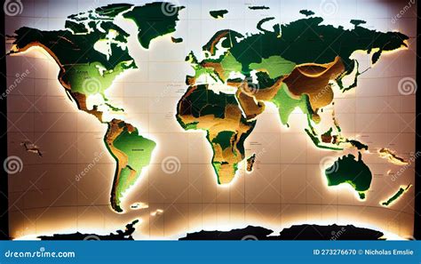 Map of world ai generated stock illustration. Illustration of countries ...