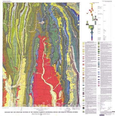 Map : Geologic map and structure sections of the Cokeville 30-minute ...