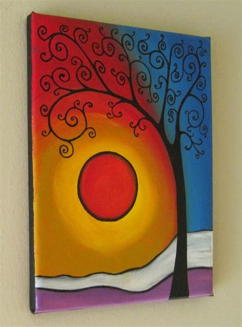 Original Tree of Life Wall Art Abstract Tree Painting - Etsy