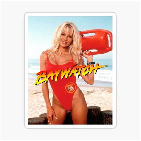 "Pamela Anderson Baywatch poster netflix movie" Sticker for Sale by AceraDesigns | Redbubble