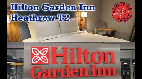 Hilton Garden Inn Heathrow Airport Terminal 2 T2 Hotel Tour Apron Restaurant Runway Bar - YouTube