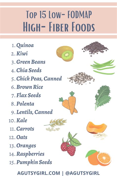 Top 15 Low-FODMAP High-Fiber Foods - A Gutsy Girl®