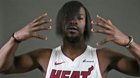 NBA star Jimmy Butler turns heads with 'Emo' look at Miami Heat's Media ...