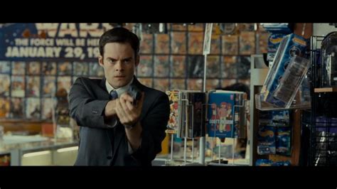 In "Paul" (2011) Bill Hader runs into a comic shop trying to catch the alien. In this scene he's ...