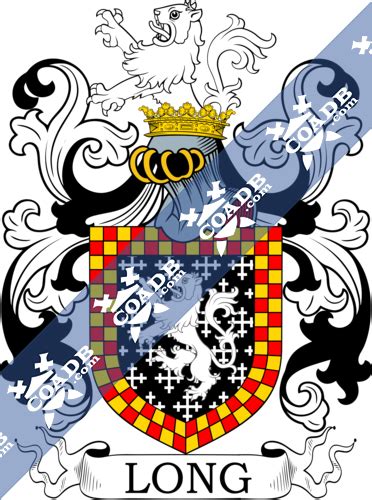 Long Family Crest, Coat of Arms and Name History