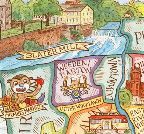 Pawtucket Rhode Island Map Art Print 16x20 | Etsy