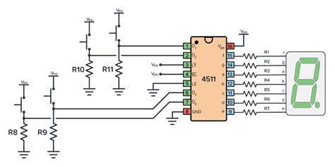 7 Segment Decoder Schematic