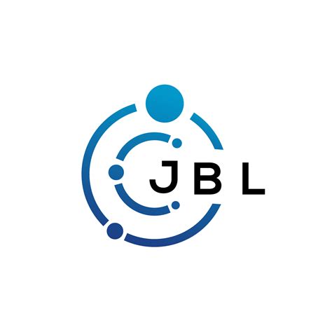 JBL letter technology logo design on white background. JBL creative ...