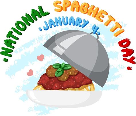 National Spaghetti Day Banner Design 14291841 Vector Art at Vecteezy