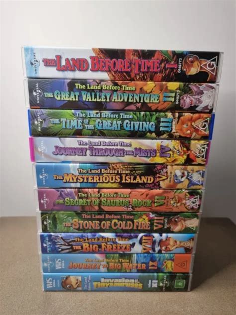 CLASSIC 1990 LAND Before Time VHS 10 Tape Bulk Lot Bundle 1-9 + 11 Vintage OOP! £80.27 - PicClick UK