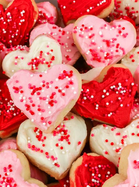 Valentine's Frosted Sugar Cookies - Two Sisters