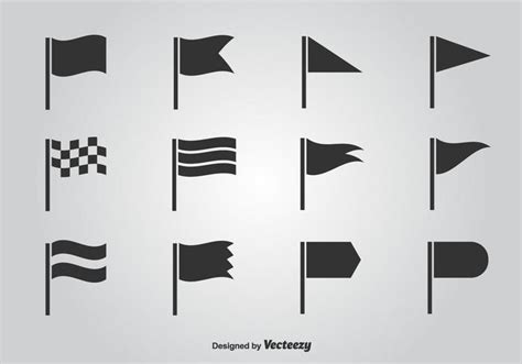 Flag Vector Icon Set 104526 Vector Art at Vecteezy