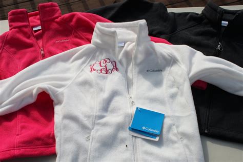 Monogrammed Columbia Fleece Jacket More Colors Available