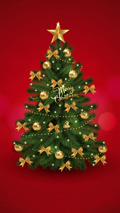 Christmas tree | merry christmas mobile wallpaper - HD Mobile Walls