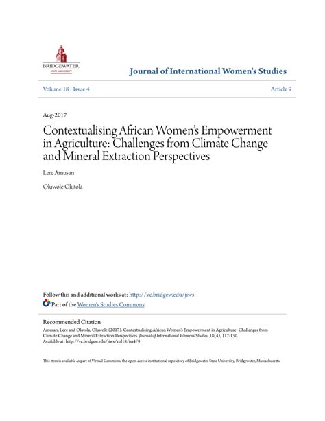 (PDF) African Women_s Empowerment in Africa