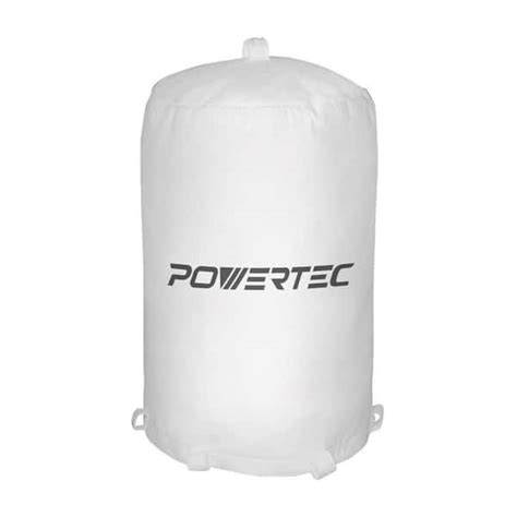 POWERTEC 21 in. x 31 in. Dust Collector Bag 1 Micron Filter for Grizzly ...