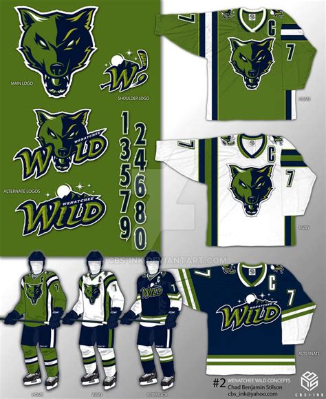 Wenatchee Wild Concept 1 by CBS-Ink.deviantart.com on @DeviantArt | Jersey design, Sports logo ...