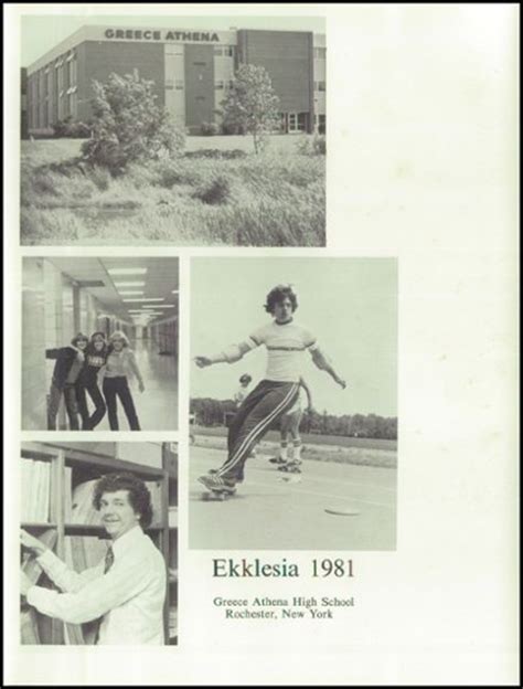 Explore 1981 Greece Athena High School Yearbook, Rochester NY - Classmates