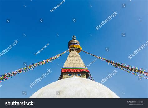 Boudhanath Stupa Colorful Prayer Flags Blue Stock Photo 1715673355 | Shutterstock