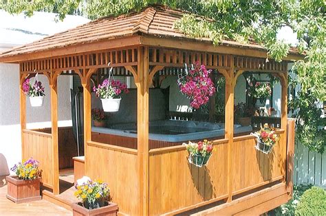 Hot Tub Gazebo | Hot tub gazebo, Gazebo plans, Hot tub outdoor