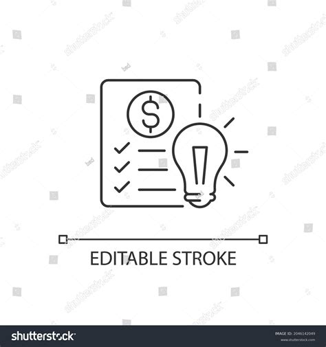 Financial Literacy Linear Icon Personal Money Stock Vector (Royalty Free) 2046142049 | Shutterstock