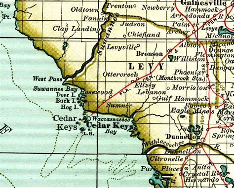 Map Of Levy County Florida | Maps Of Florida